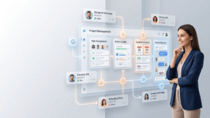 Automated project management and task assignments dashboard