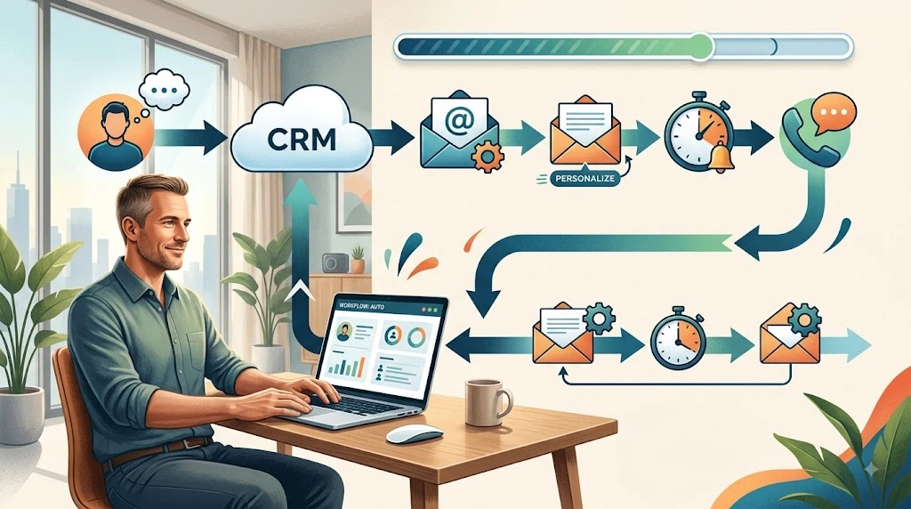 automated sales follow-up workflow for a small business