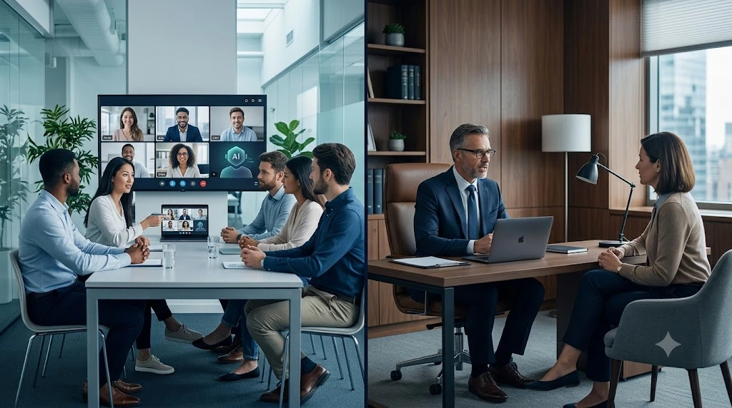 Bot-based versus bot-free AI meeting note takers for small teams