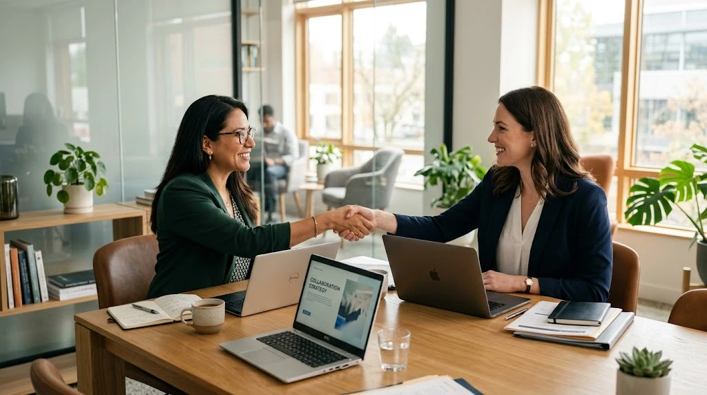 Non-competing strategic partnerships between complementary business owners