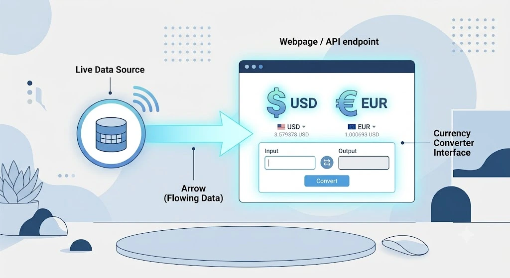 Programmatic SEO example — live data powering a converter page