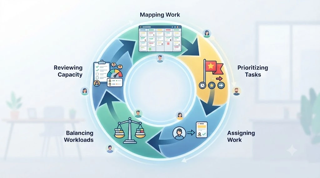 Five-step workload management framework for a small team